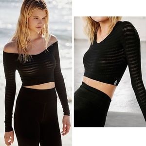Free People movement Gone Adrift Long Sleeve crop